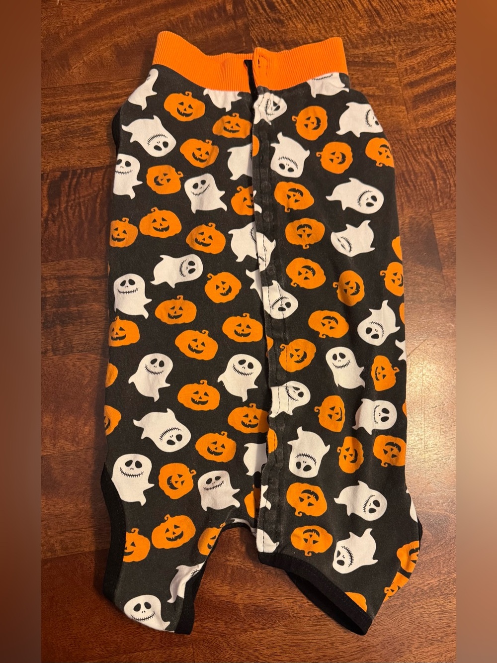 🎃 Halloween Dog Pajamas Size Large 20–33 lb Pumpkin Ghost Onesie